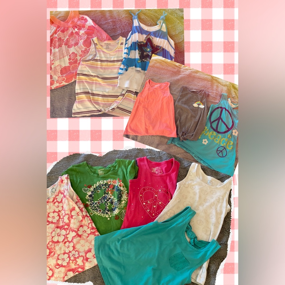 Colorful Kids Tank Tops Set